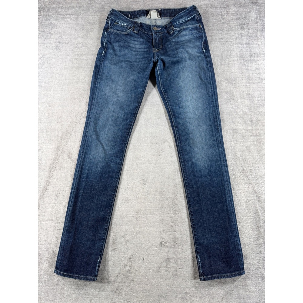 Lucky Brand Jeans Women 4/27 Blue Halsted Lola Skinny Stretch Denim Mid Rise